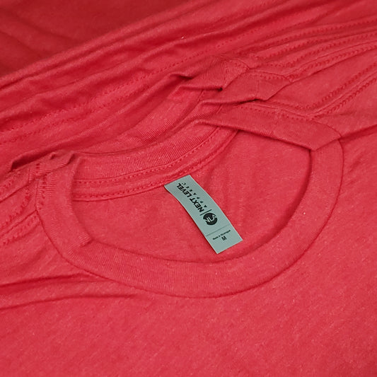 NEXT LEVEL (12-PACK) Unisex Crew Neck Short Sleeve Tees Red SZ M 6210 CV-D0 (New)