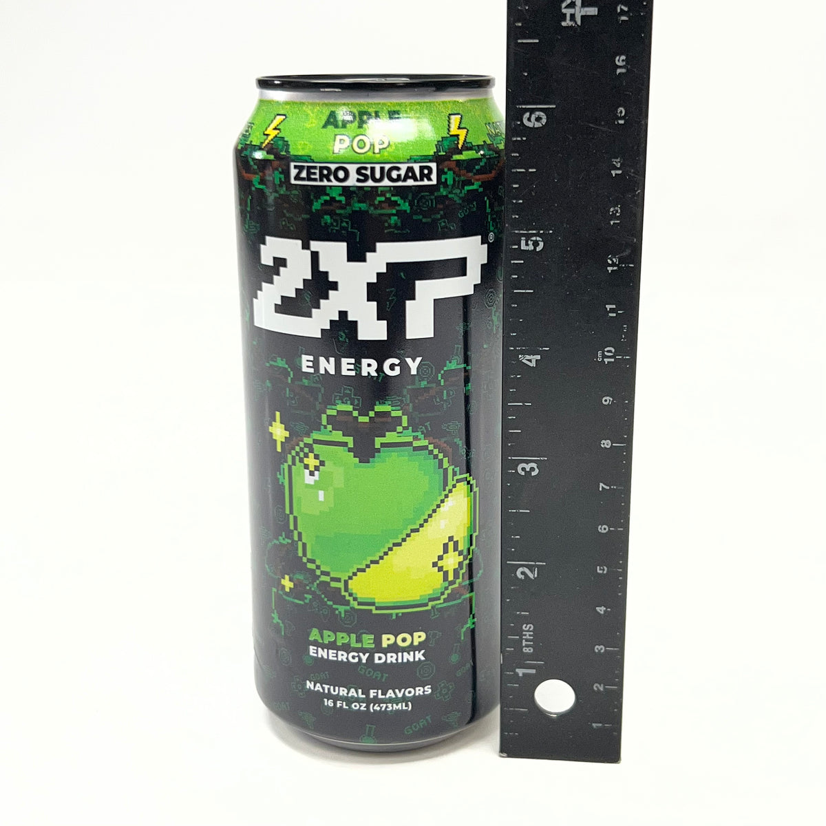 ZA@ APPLE POP (12 PACK) 2XP Energy Drink 16 fl oz. BB 07/28