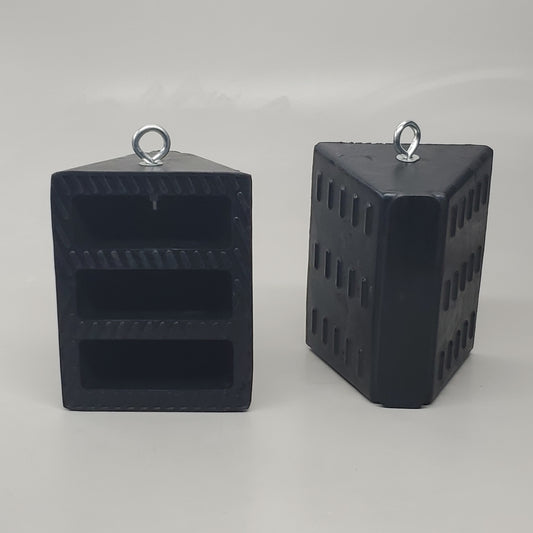 GLOBETECH 2-PACK! Car and Truck Wheel Chocks 9" x 6" x 7" Black GT-2047D (New Other)