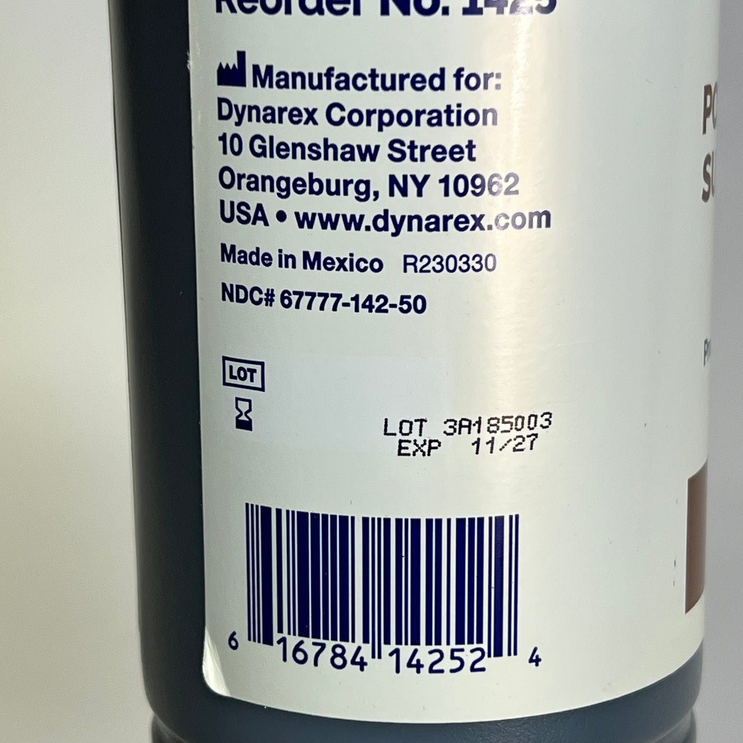 ZA@ DYNAREX (3 PACK) Povidone Iodine Surgical Scrub Solution 16 fl oz Brown 1425 A