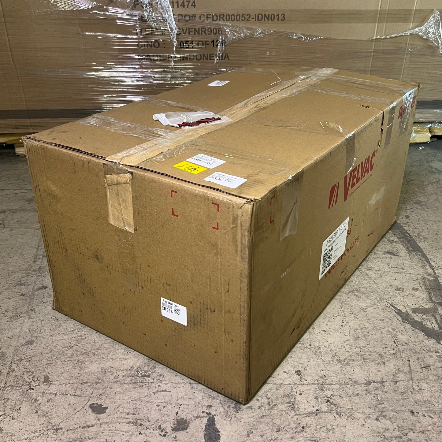 VELVAC (2 Pcs) Semi Tractor Mirrors, Black A6222031-010