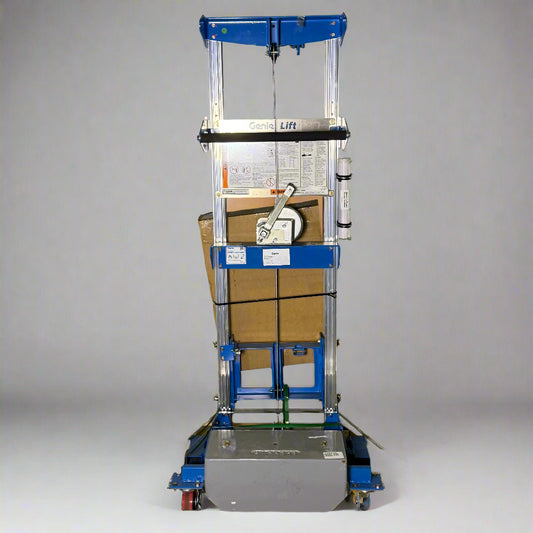 GENIE Lightweight Hand Operated Lift Truck, 400 Lbs. Capacity, Grey & Blue GL-8
