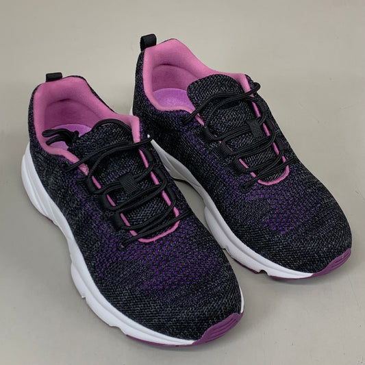 PROPET Stability Fly Sneaker X(2E) Women's SZ 5.5 Black/Berry WAA072MBBYX-05H