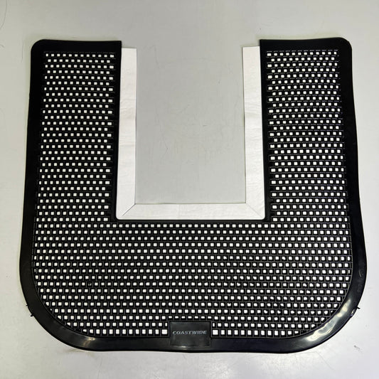 COASTWIDE (6 PACK) Professional Toilet Floor Mat 17.5"x20.5" Black CW24768