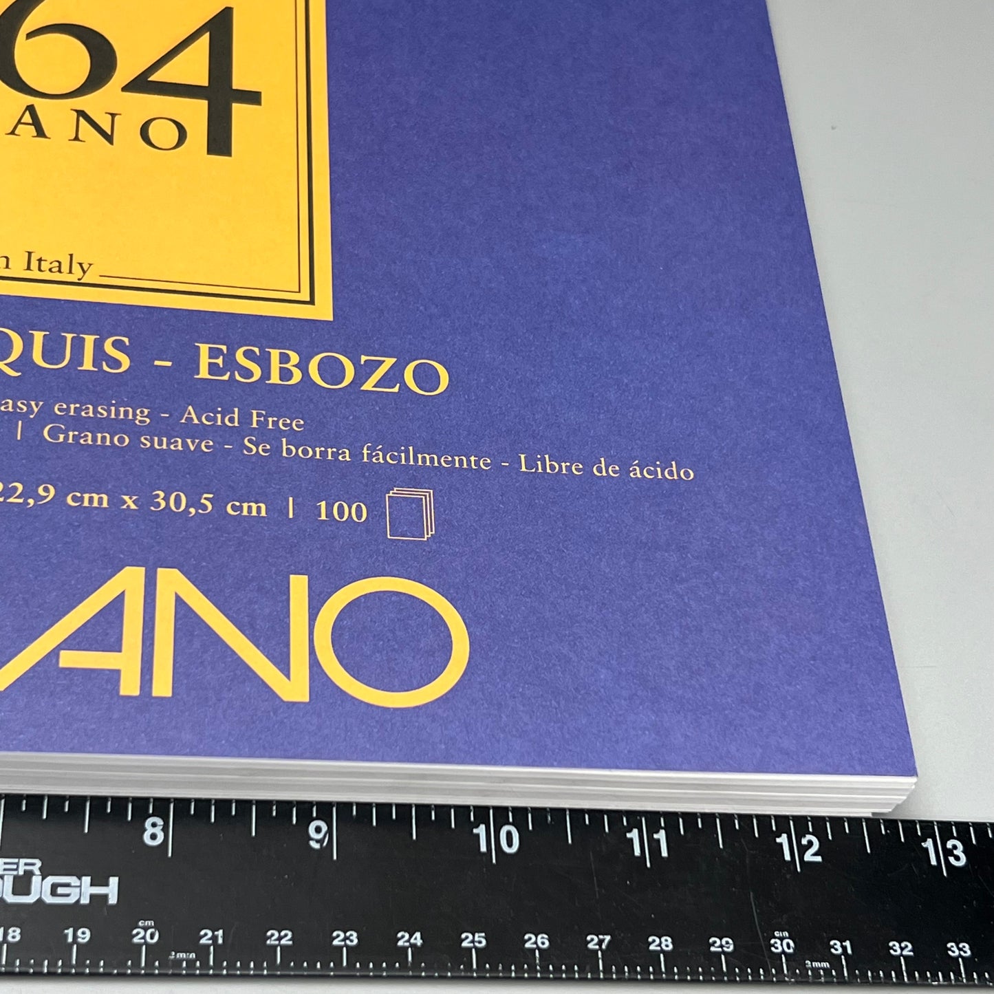 FABRIANO I264 Sketch Paper Pads 9" x 12" ITALY 100 Sheets White