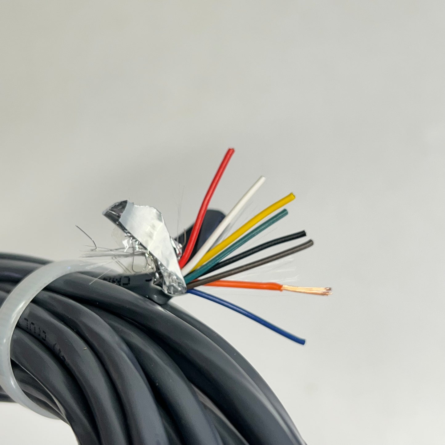 Stranded OAS CMR/CL3R Bare Stranded Copper Conductor 250' 22/8 Grey 67007-250