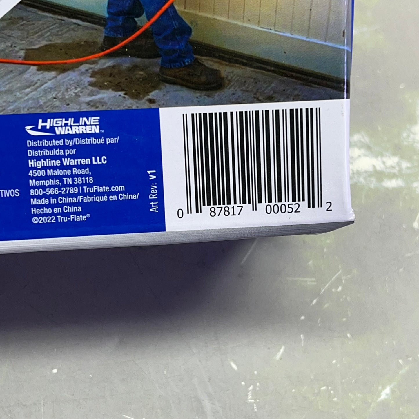 TRU-FLATE PVC Air Hose 1/4" NPT Fittings 300 PSI 50' x 3/8" Orange 576-50A