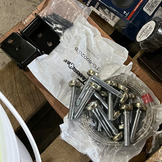 ZA@ Pallet of MIXED Assorted Hardware, Bucket Foam Cooler, & Sticker Labels (AS-IS)