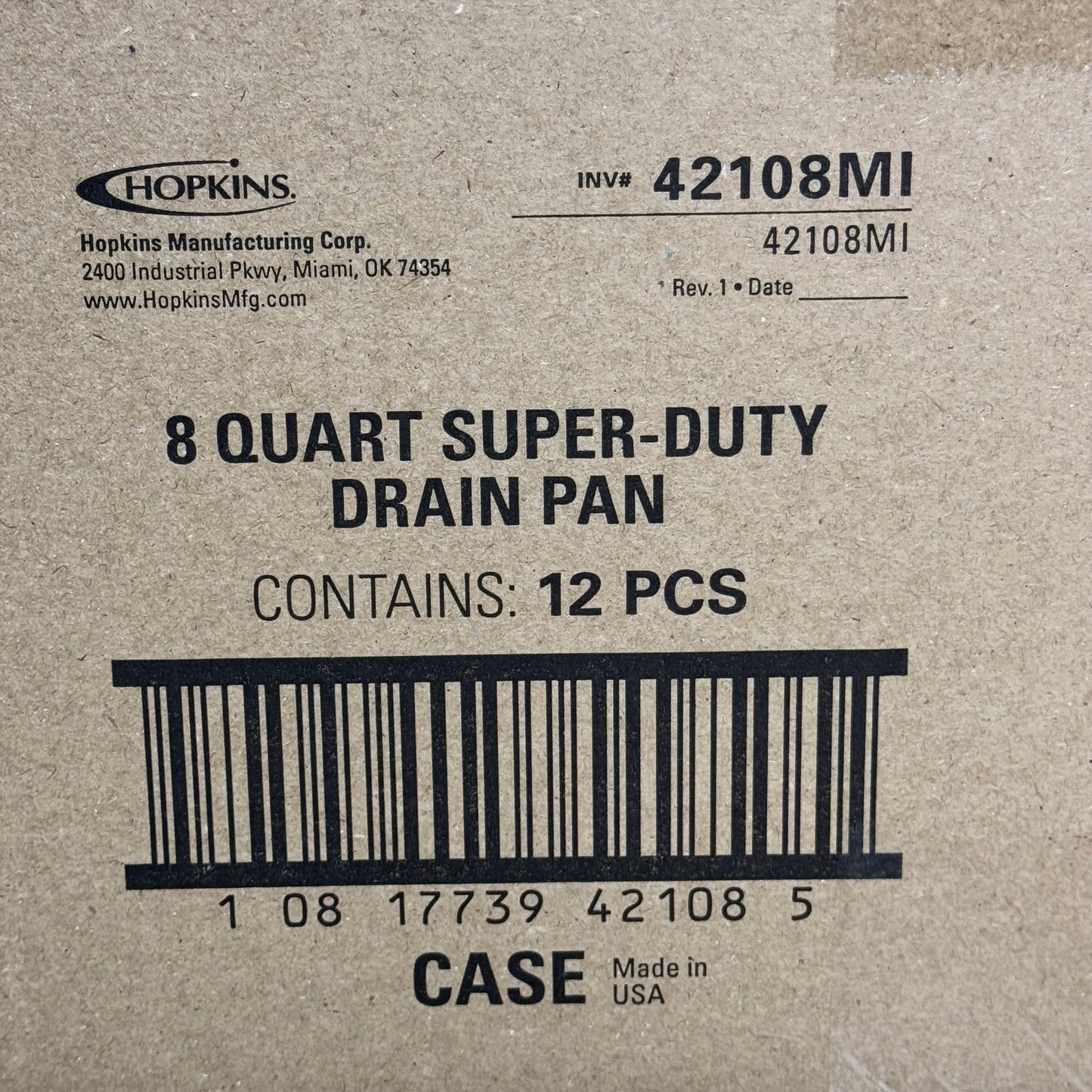 FLOTOOL (12 PACK) 8 Quart Drain Pan Sz 16.5” L x 15” W x 4” H, Black 42108MI