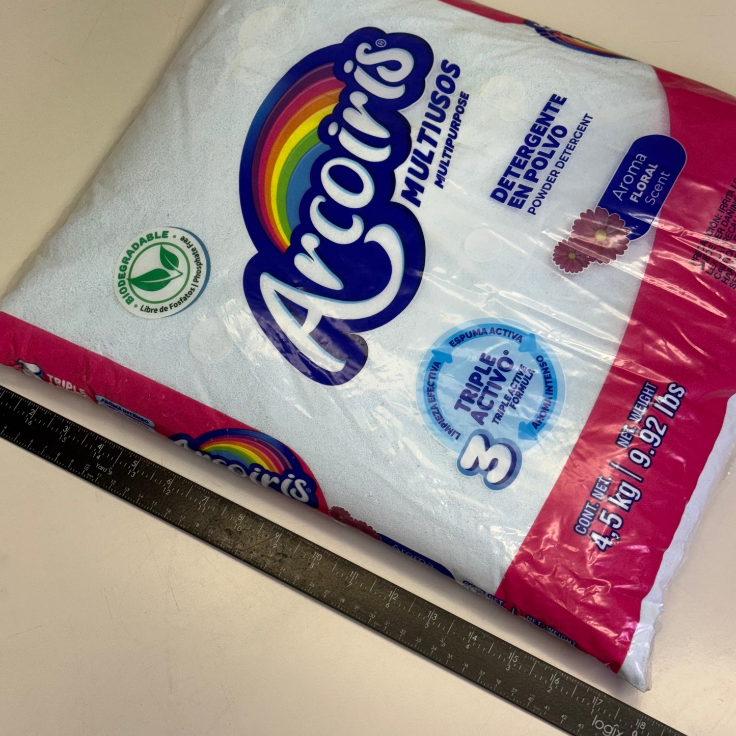 ARCOIRIS FLORIAL (2 PACK) Multipurpose Powder Detergent 9.92 Lbs Light Blue