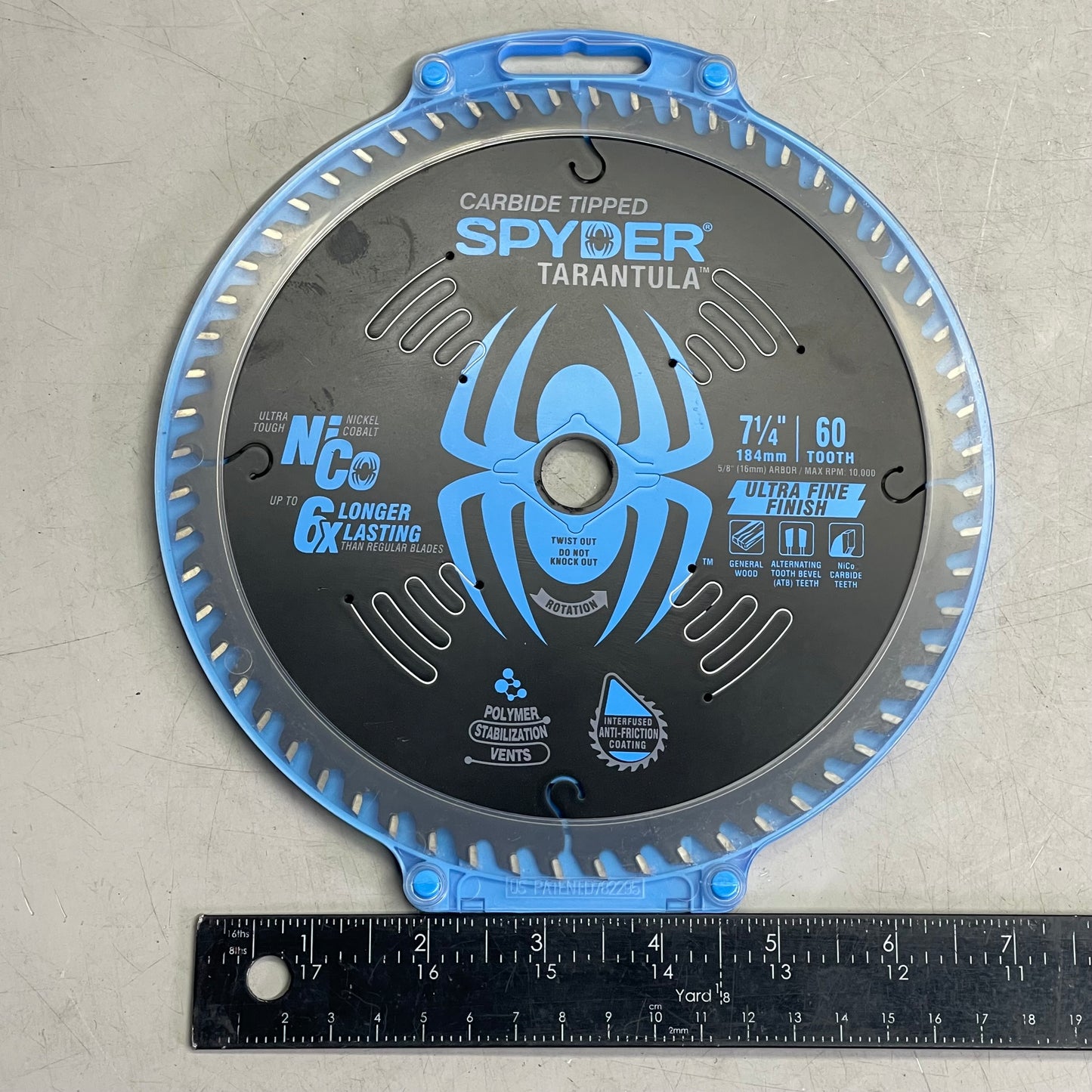 SPYDER Tarantula Framing Circular Saw Blade 60-Tooth, 7-1/4" Black 13018