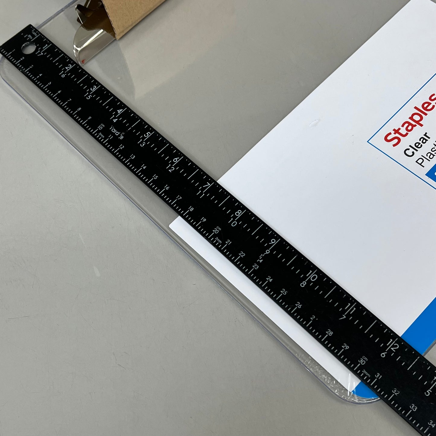 STAPLES (3 PACK) Plastic Clipboard Letter Size Spring Clip Letter Size Clear ST10526