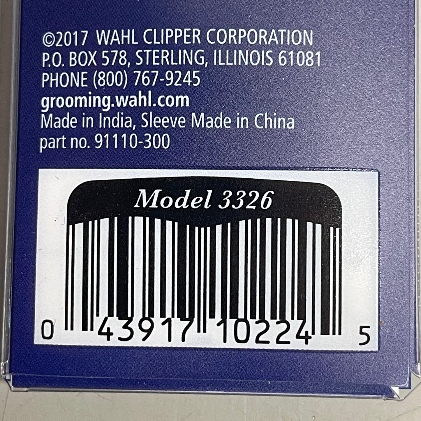 WAHL Beard & Mustache Folding Comb Handcrafted Men's Grooming Brown 3226