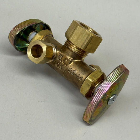 BRASSCRAFT Dual Shut Off Outlet Stop 1/2" NOm CMP In X 3/8" OD COMP CR1901DVXR