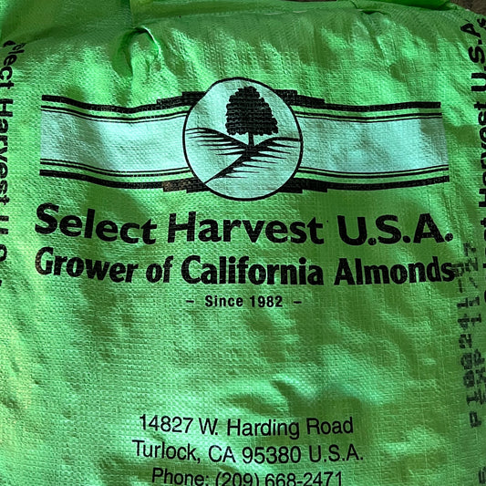 SELECT HARVEST U.S.A. Inshell Almonds 50lb Bulk Bag BB 11/27