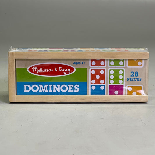 ZA@ MELISSA & DOUG Dominoes Game 28 Pieces Multicolor Wood 30388 A