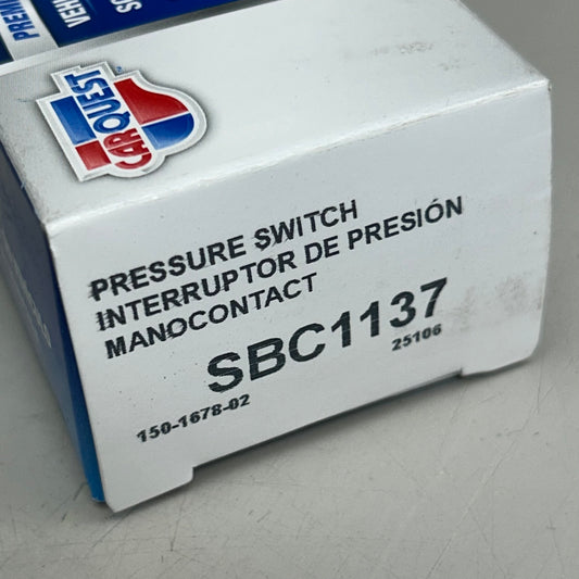 CARQUEST Pressure Switch Interruptor Replacement Part SBC1137