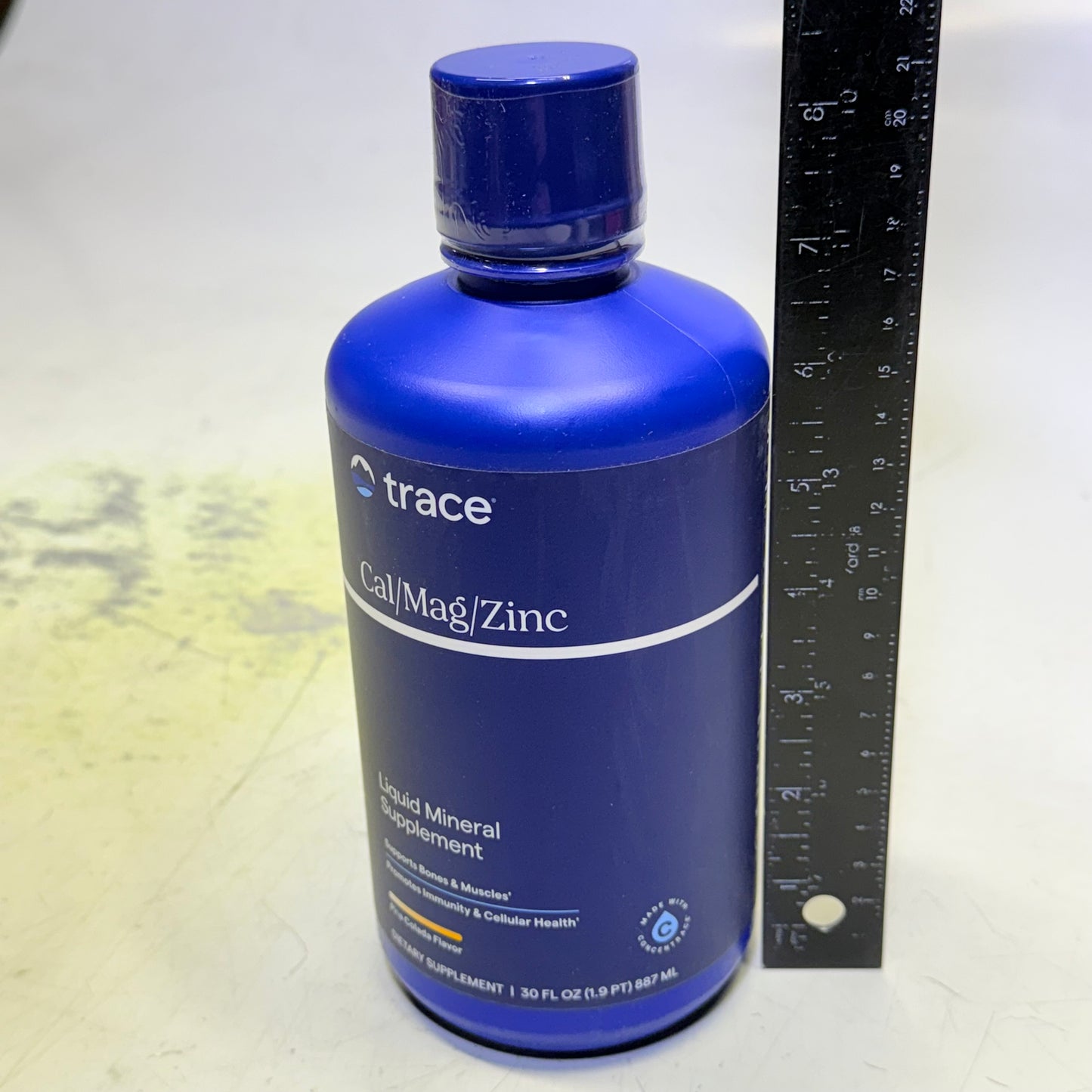 TRACE Cal/ Mag/ Zinc Liquid Mineral Supplement (30oz/Bottle) Piña Colada - BB 01/27