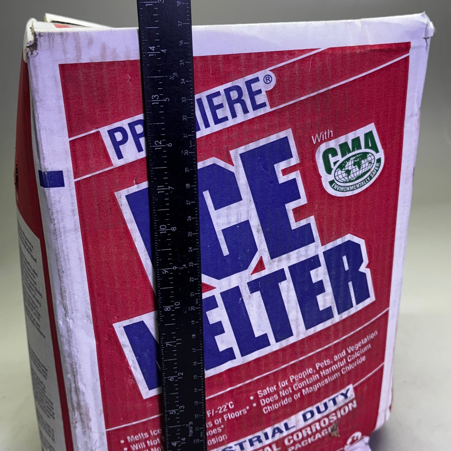 ZA@ ICE MELTER Carton Ice Melt, Granular -8 Degrees F, Blue 50 Lbs Blue 4W973 (New Other, Distressed Box) E