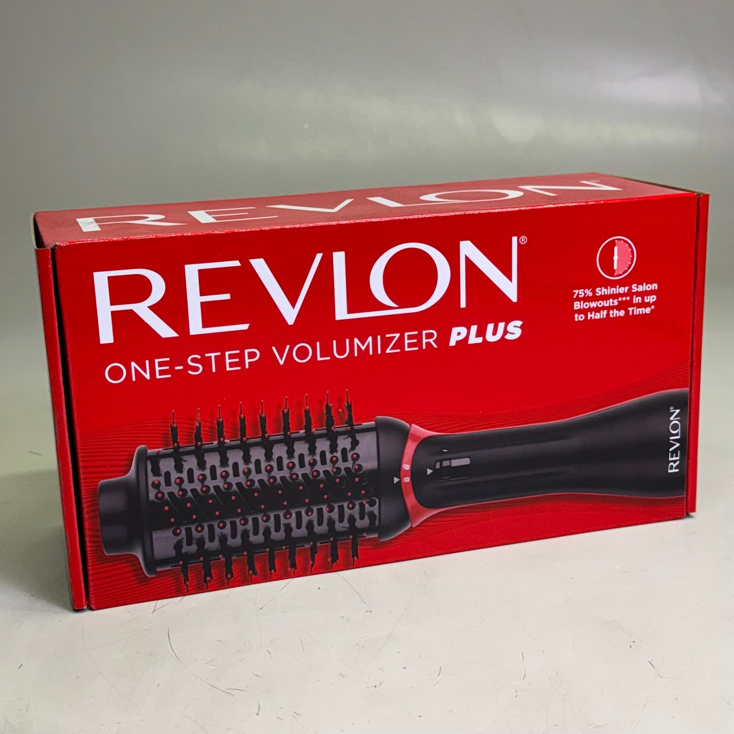 ZA@ REVLON One-Step Plus Hair Dryer and Volumizer 12.5"L, Red & Black RVDR5298 A
