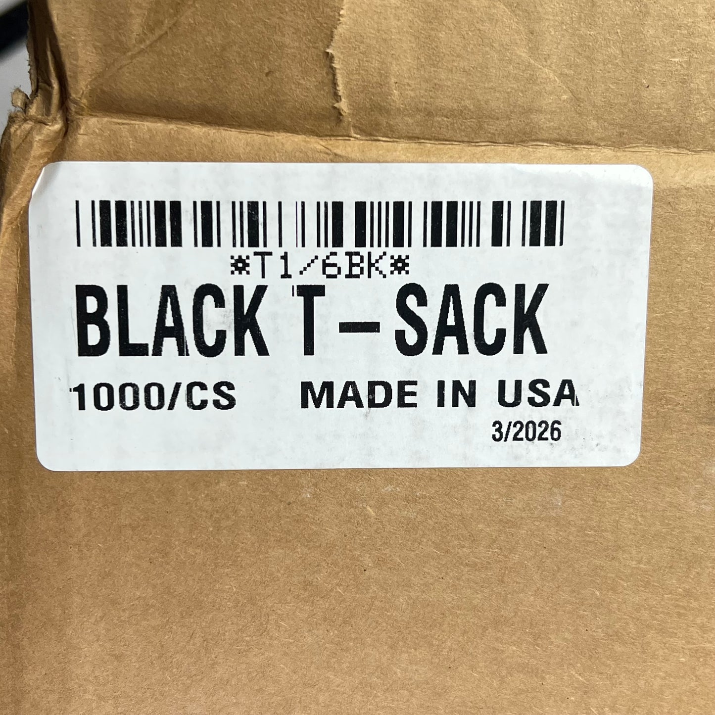 ZA@ (1000 PACK) Bulk Blank Grocery Bags Black