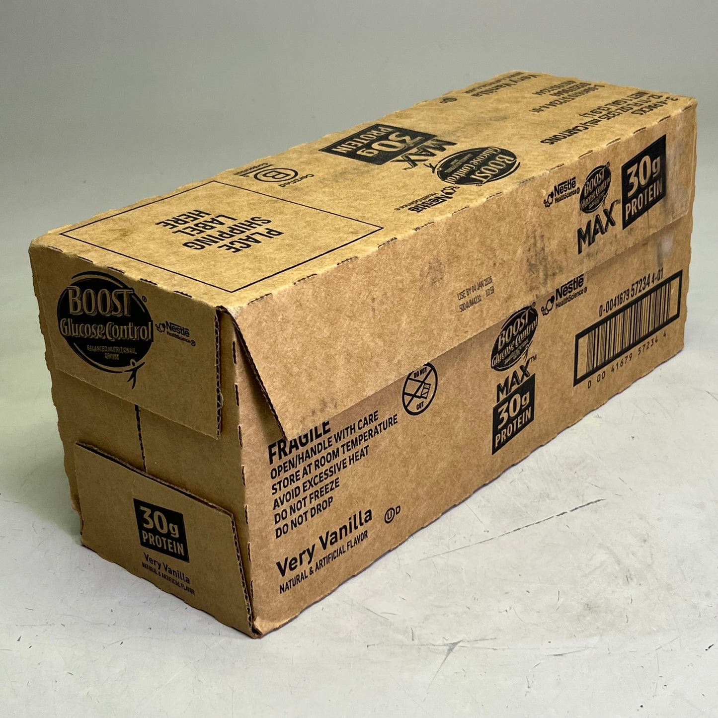 BOOST (12 Count) Plus Nutritional Drink, Very Vanilla 11 fl oz BB 01/26