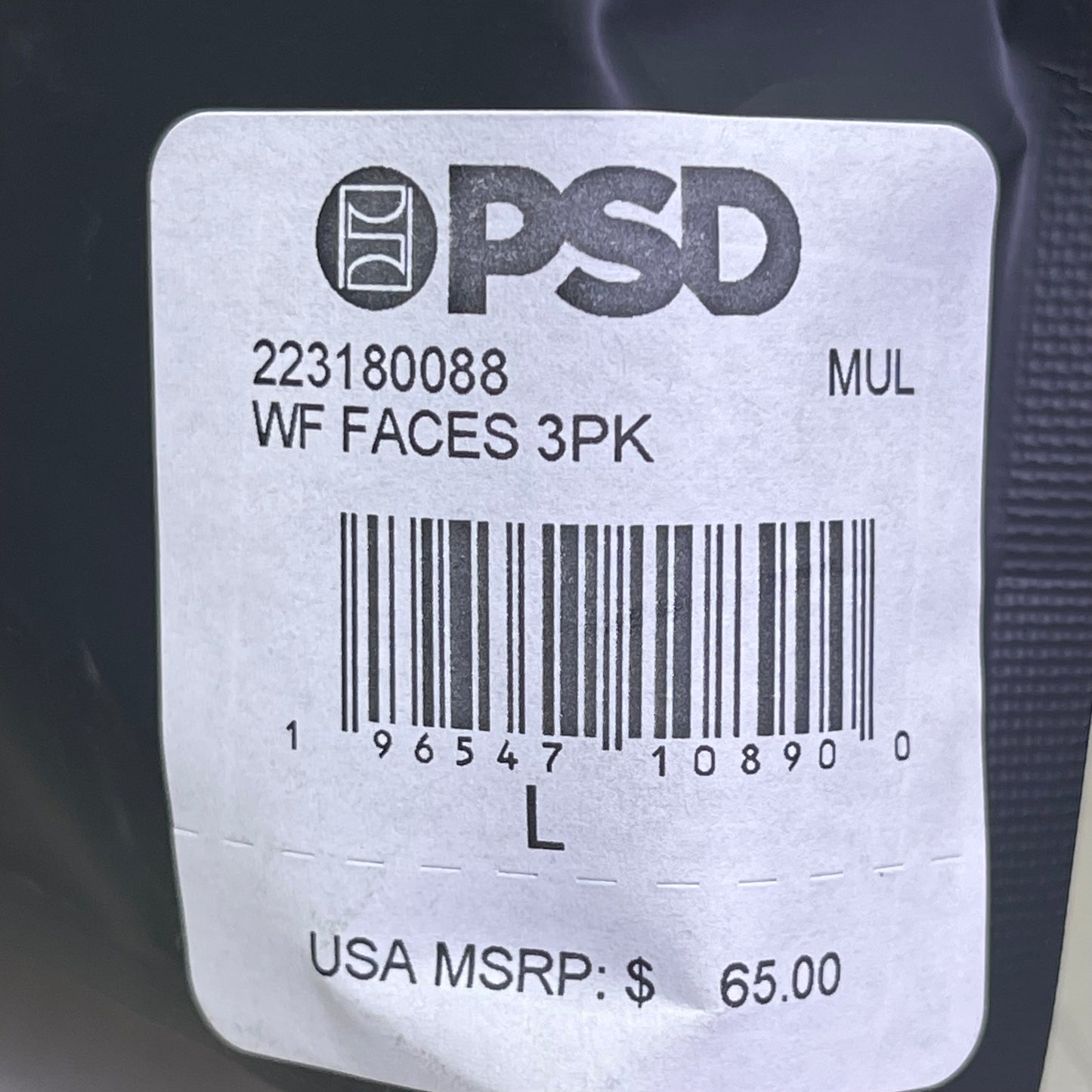 PSD (3 PACK) Warface Men's Boxer Briefs Large WF FACES