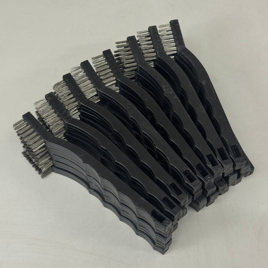 (40 Brushes, 1 Box) Anti-Static Hand Tool Brushes For Removing Dirt 7" Overall Length Black (New Other- Slightly Damaged Packaging)