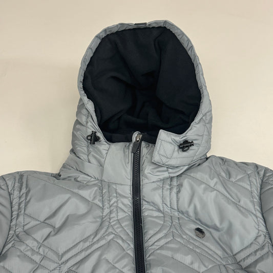 SAMSHIELD Megeve Equestrian Full Zip Up Winter Coat Men's Sz L Ore Grey