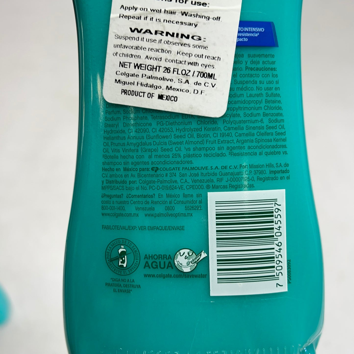 PALMOLIVE OPTIMS (2 PACK) Vital Keratina Super Repair Strengthening Shampoo 700ML