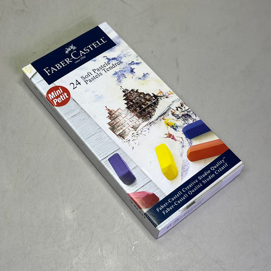 FABER-CASTELL (2 PACK, 24 PIECES EACH) Soft Pastels Mini Petit Assorted Colors