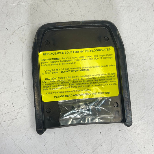 DURA-STILTS (5 PACK) Replaceable Sole for Nylon Floorplates W/ Screws Black #46