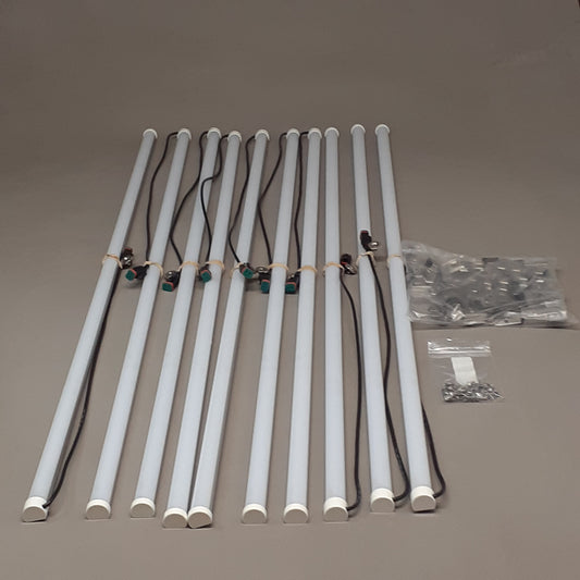 I2SYSTEMS (10 PACK) Indoor LED Linear Lighting System 48” with Wall Mounts E465738 (New)