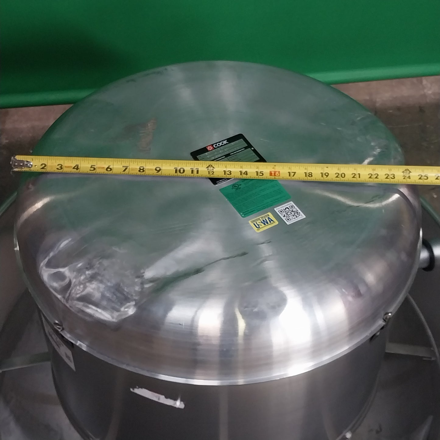 LOREN COOK Direct Drive Exhaust Fan 18" 3/4 HP 115 Volt 1 Phase 180W11D180ACW