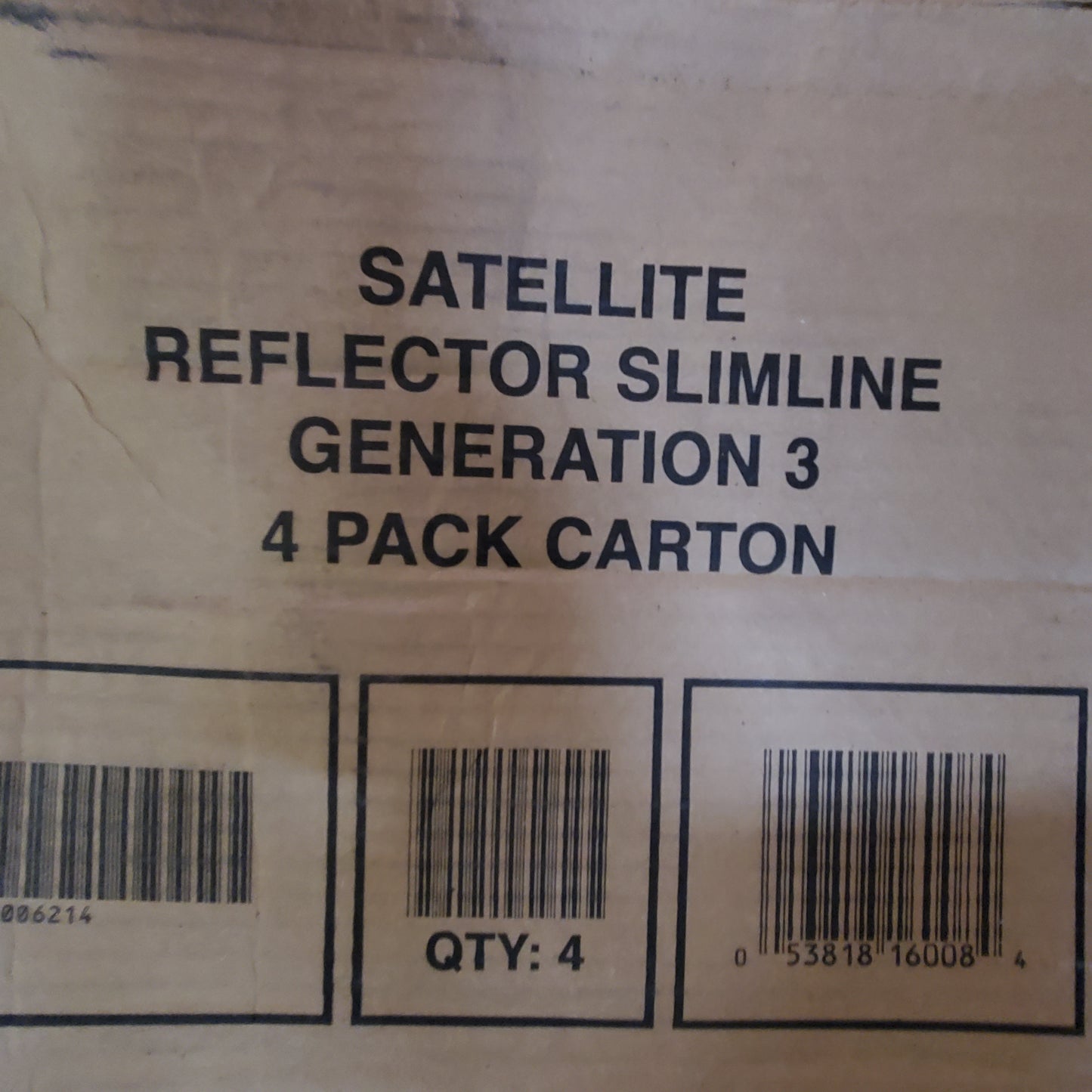 ZA@ DIRECT TV 4PK! Satellite Reflectors Slimline Gen 3 W/ Hardware SLREF4R3-20 (New)