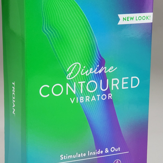 TROJAN Divine Contoured Vibrator Personal Massager Multi-Speed 3 Variable Speeds