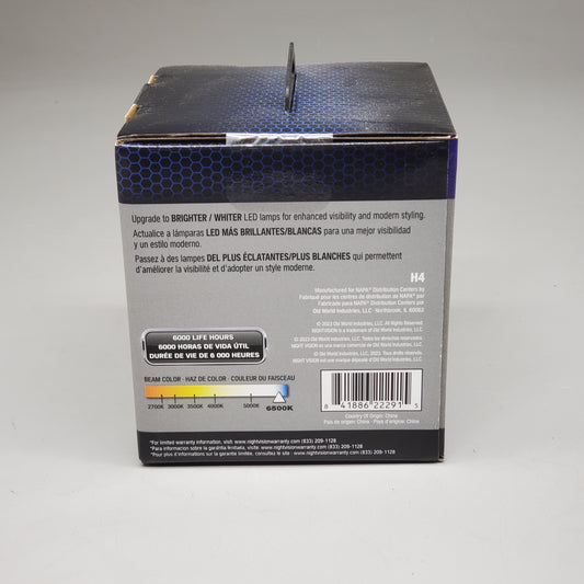 NAPA (2 Pack) NightVision LED Lamps Fog Light 6500k 2500/1900lm 9003NVLED2