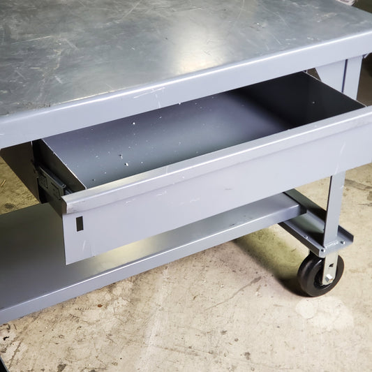 Extreme Heavy Duty Steel Rolling Cart Grey 48" L x 30" W x 34" T (New Other)