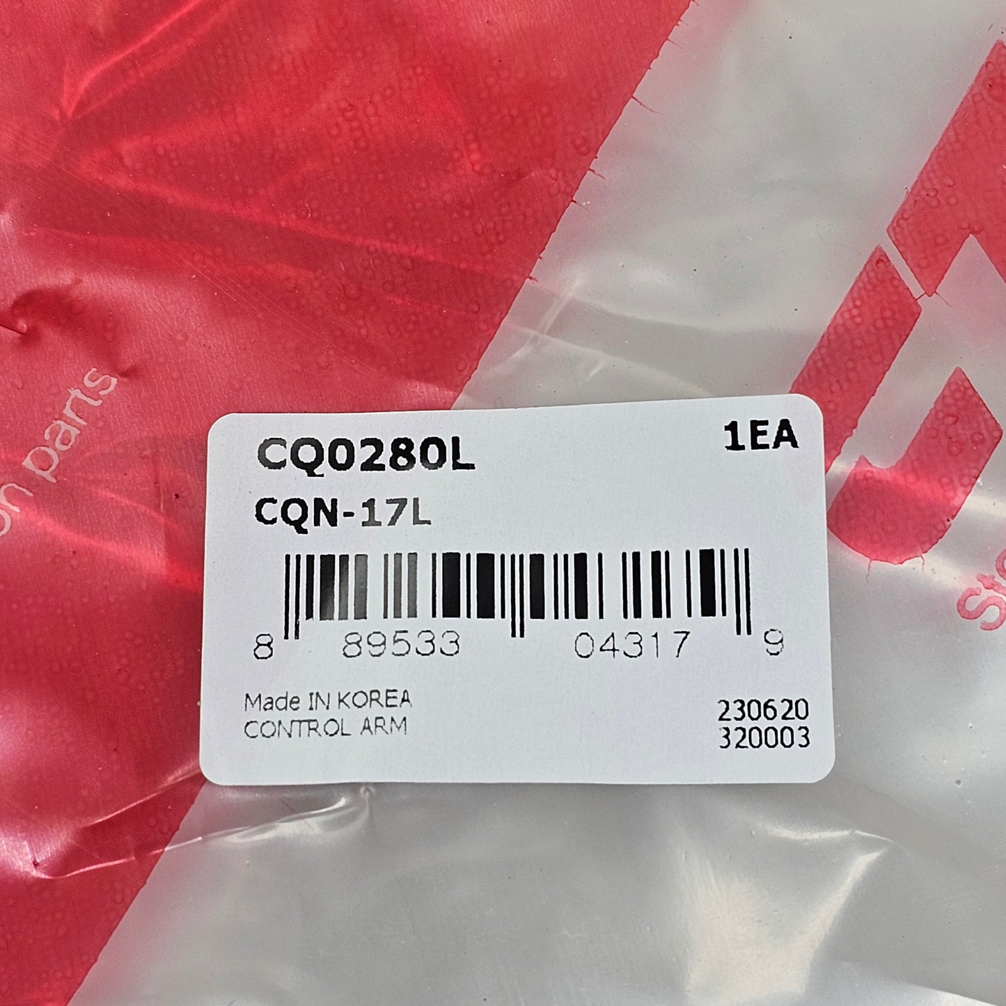 CTR Front Left Lower Control Arm and Ball Joint Assembly CQ0280L for Hyundai & Kia