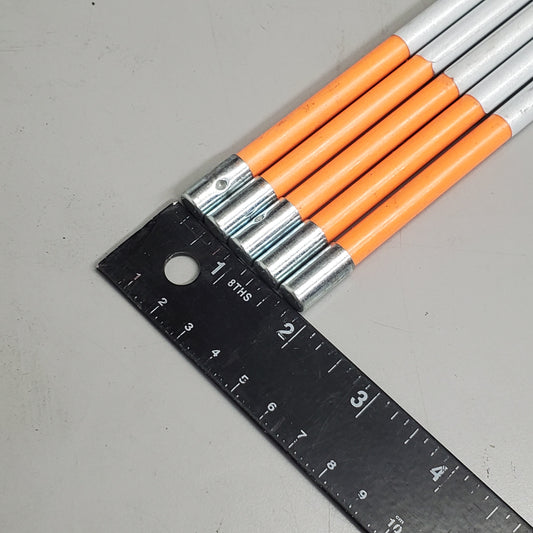 ZA@ DASCO Pro (5 Pack) Snow Pole Fiberglass Driveway Marker 48" Orange 665 C