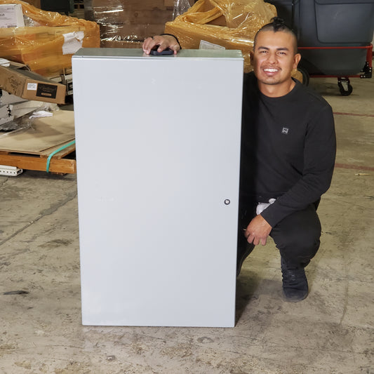 NVENT HOFFMAN Wall Mount Metal Enclosure Sz 24” W x 42” Lx 6.5” H Grey CSD42248