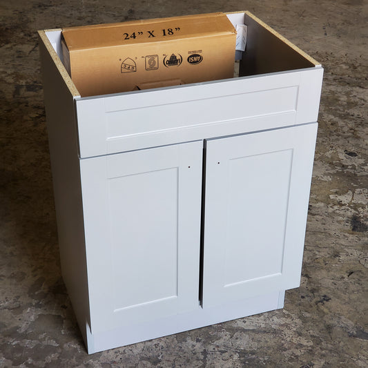 ZENNA HOME Single Gray Bathroom Vanity 30" x 18" x 35" SBC30GY/VA50191F