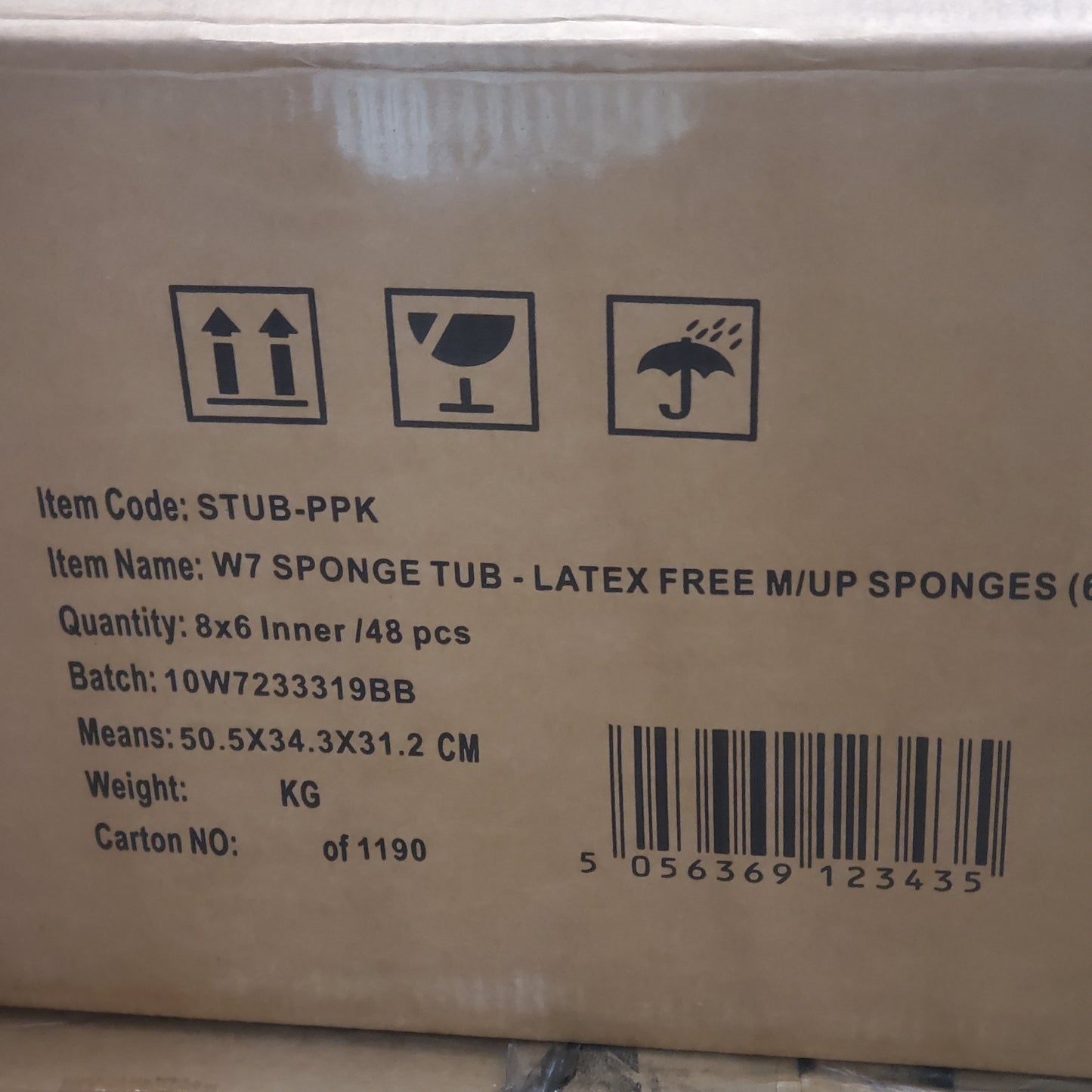 W7 (6 PACK, 6 SPONGES EACH) Maqui Face Sponges Assorted Colors