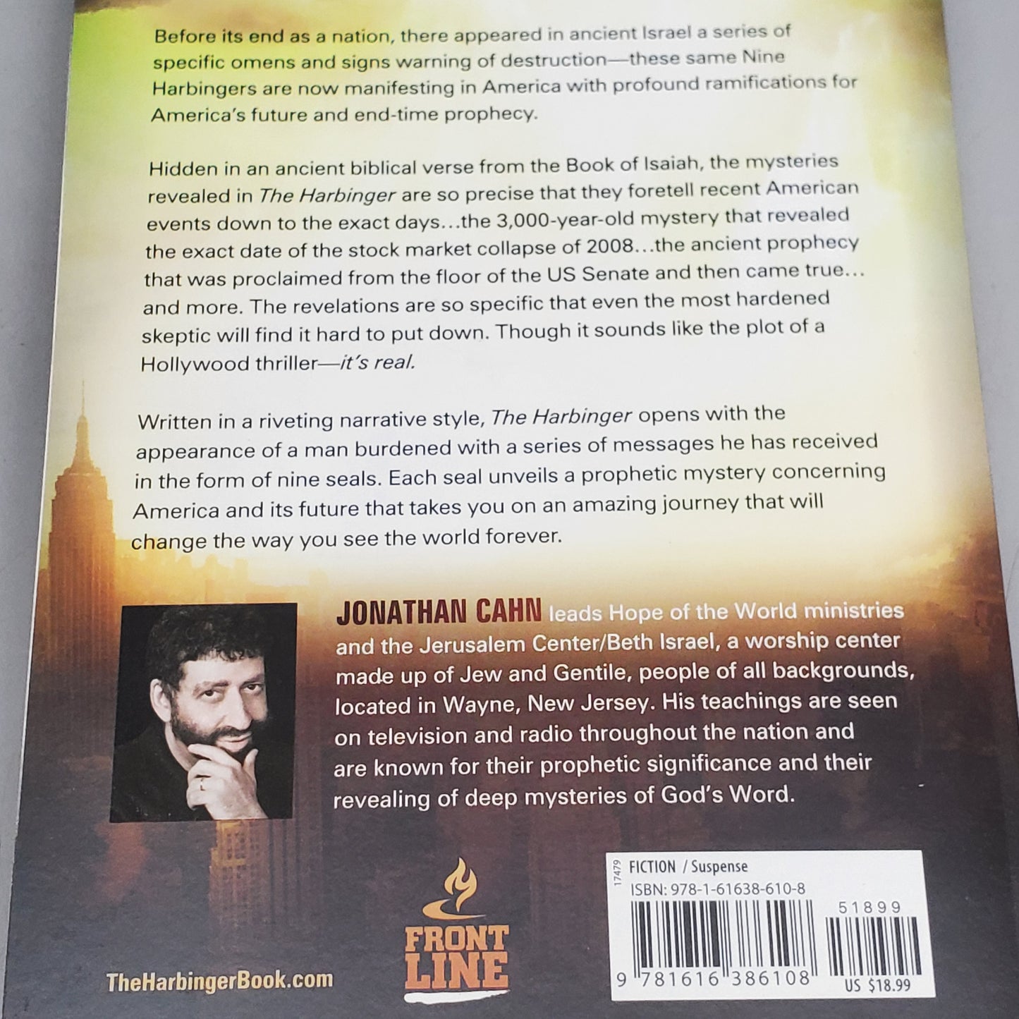 The Harbinger by Jonathan Cahn Paperback Book