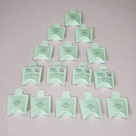 ZA@ CORPUS (20 Pack) Natural Body Wash 0.5 fl oz Nº Green Hotel/Sample Size A