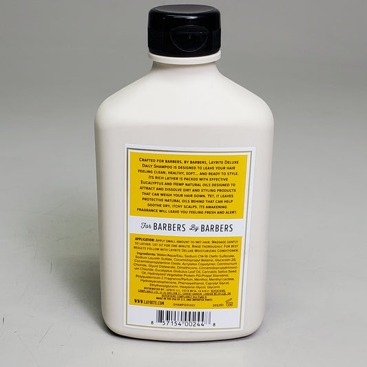 ZA@ LAYRITE DELUXE Daily Shampoo 10 fl oz Crafted for Barbers A