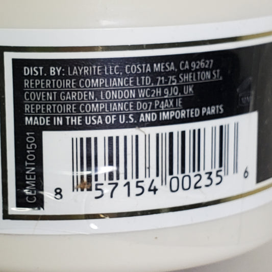 LAYRITE DELUXE Hair Cement Clay 1.5 oz Extreme High Hold Water Based
