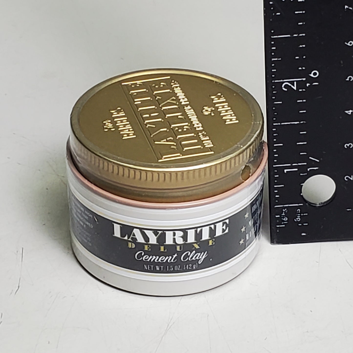 LAYRITE DELUXE Hair Cement Clay 1.5 oz Extreme High Hold Water Based