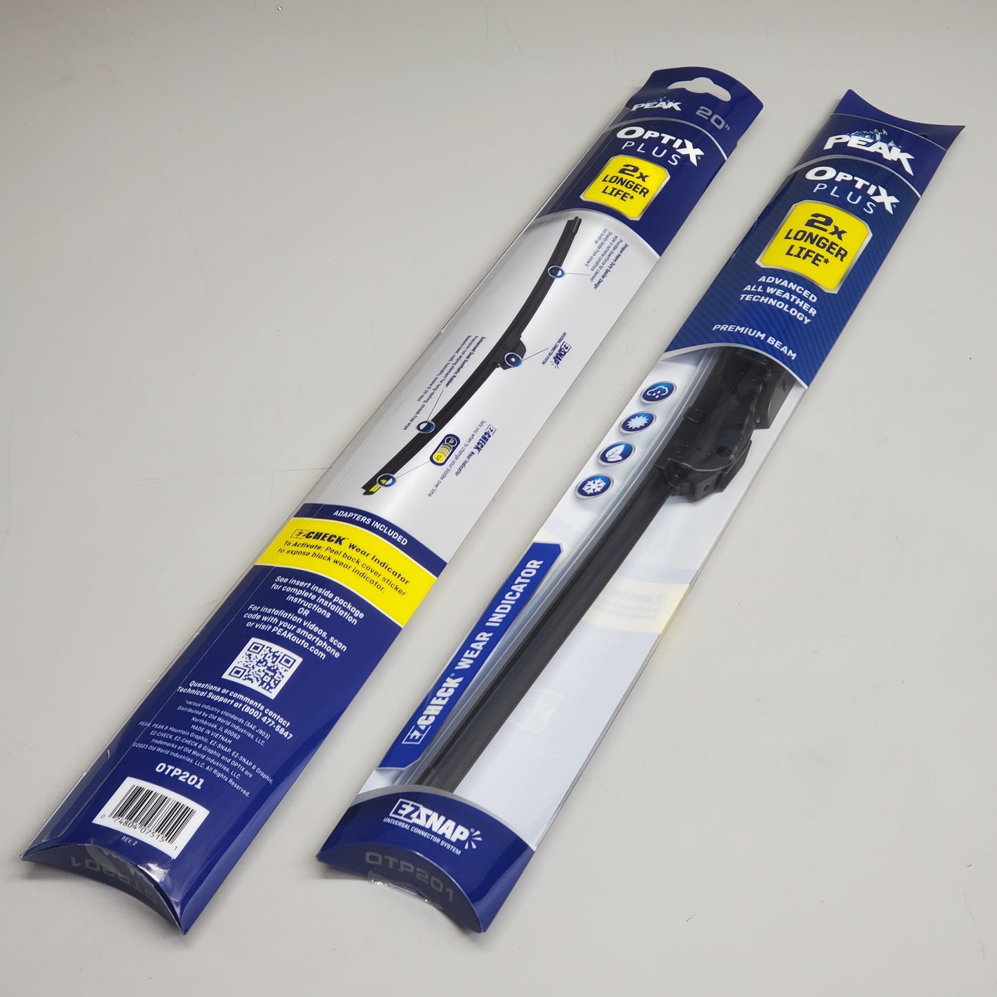 PEAK Optix Plus Beam Windshield Wiper Blades 20" OTP201 2x Longer Life