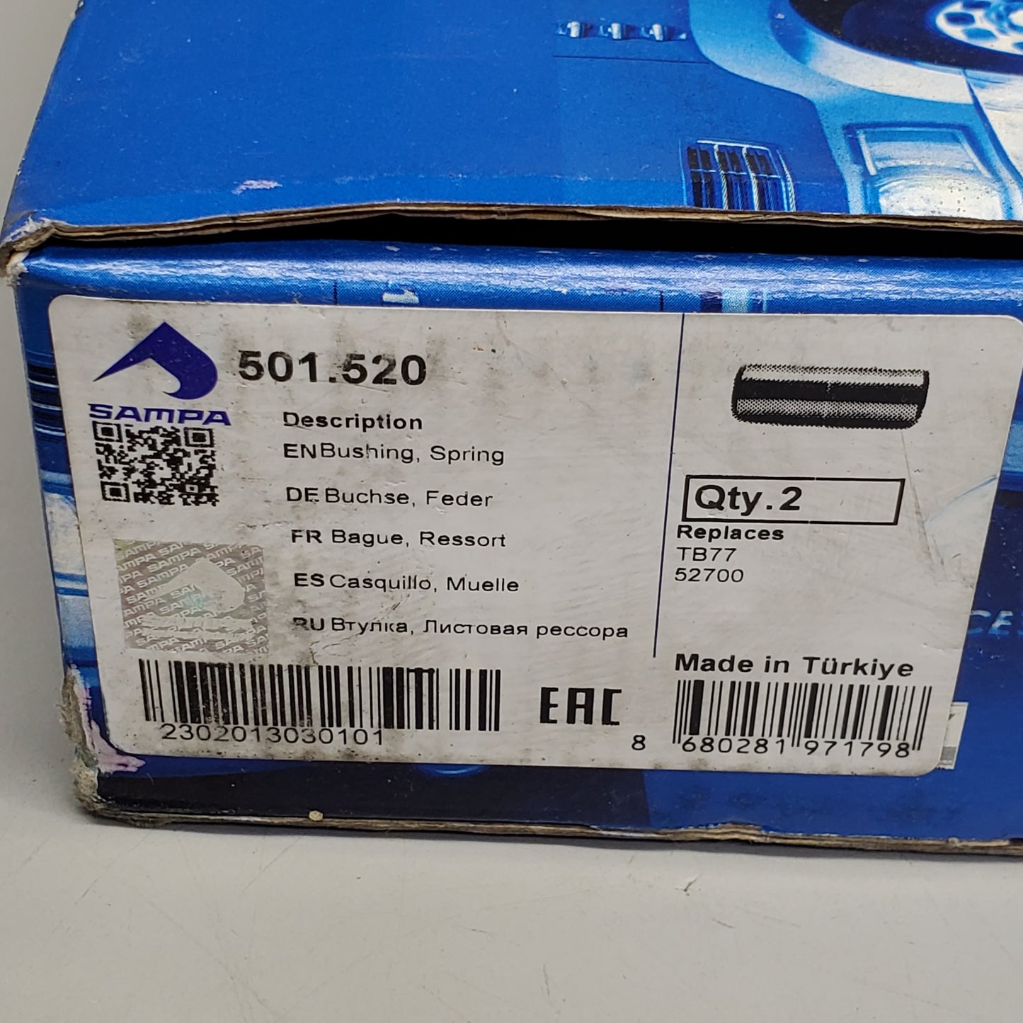 SAMPA (2 Pack) Spring Suspension Bushings 501.520